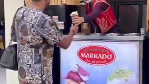 Bro put an end to the ice cream guy's performance real quick 😂