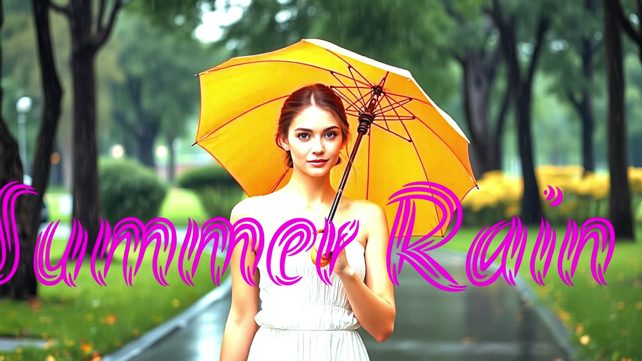 Electronic Music. Song Summer Rain