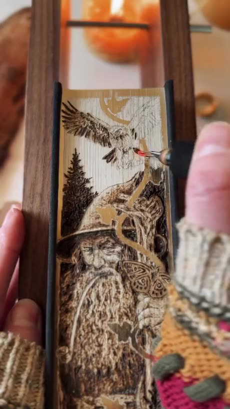 I bet you could do something like this fast w_ a heated metal die w_ an image on it