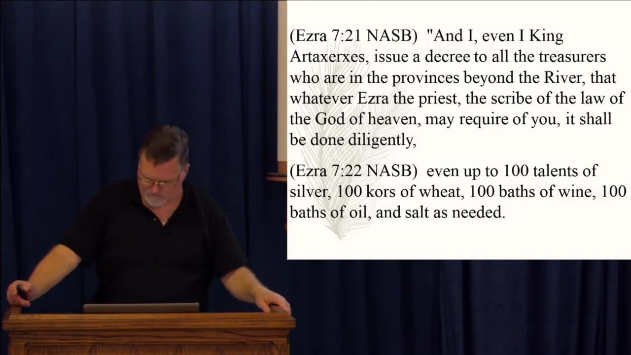 Ezra 7 & 8 – Ezra was to appoint judges who know the Torah to rule in the land. 2023