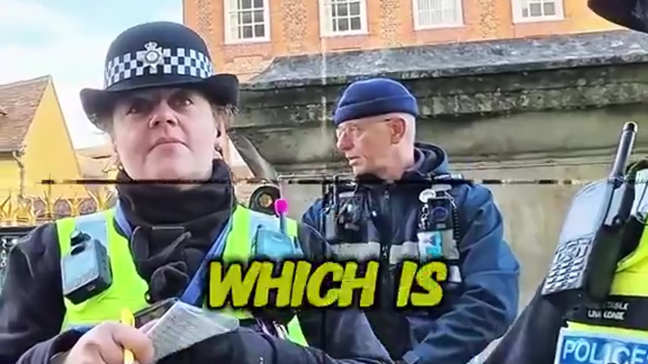You have the right to remain silent. I miss old school policing.