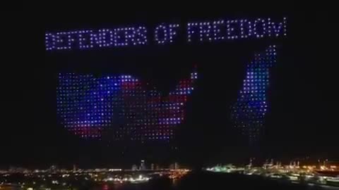 'World's best deal maker': Massive drone show lights up Florida sky in tribute to President Trump