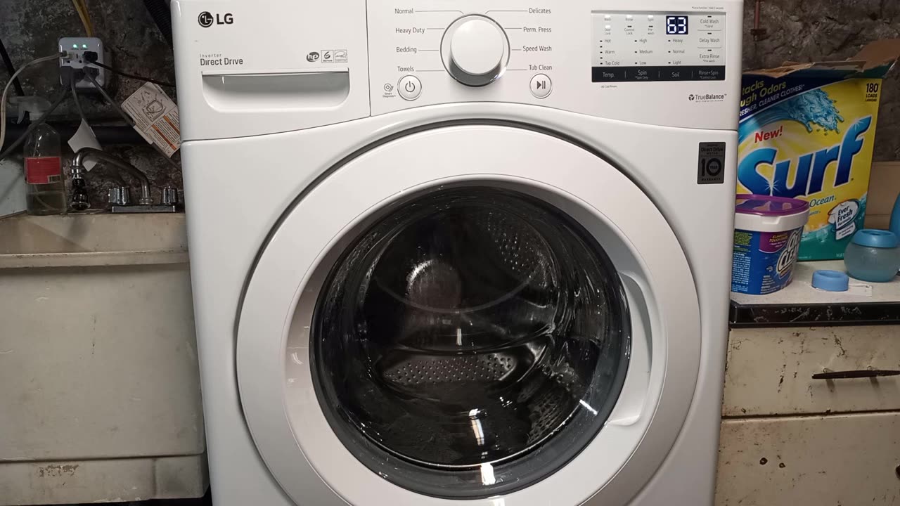 Tub Clean Cycle on LG Front Load Washer Model# WD100C-Date: 11/5/2020