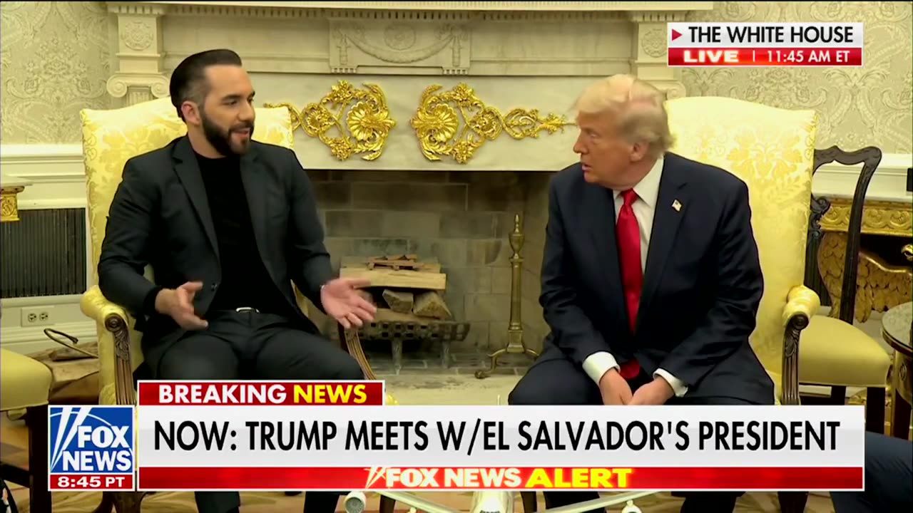 Trump Takes Shot At CNN On Live TV Over Border Coverage During Meeting With Bukele