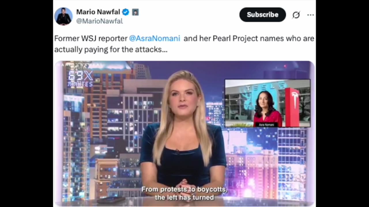 @AsraNomani (X) "Tesla Takedown" Protests Are Organized And Funded!