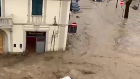 Terrible Floods Due To Extreme Rainfall In Sesto Fiorentino Of Tuscany Region, Italy (03/14/2025)