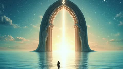THE SKY IS A LIE, WATER ABOVE. GATE BEYOND