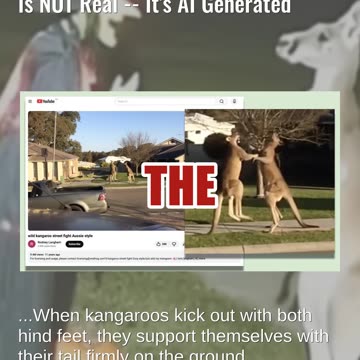 Fact Check: Video Of Kangaroo Kicking Halloween Decoration Witch Is NOT Real -- It's AI Generated