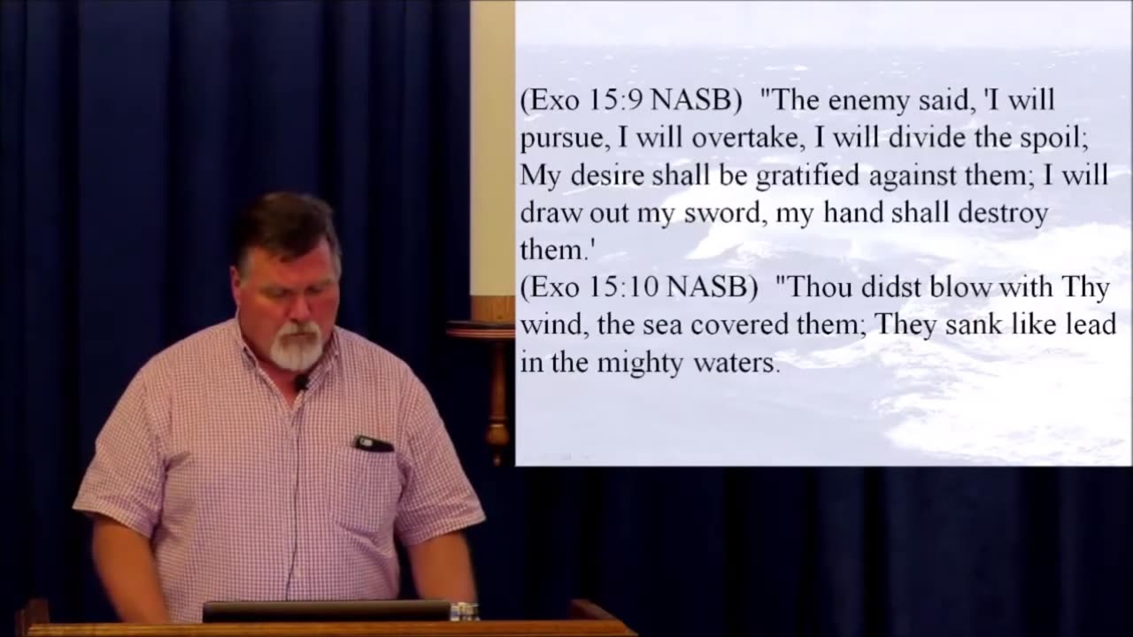 Exodus 15–This part of the song is referring to the defeat of the army that opposed Israel. 2017