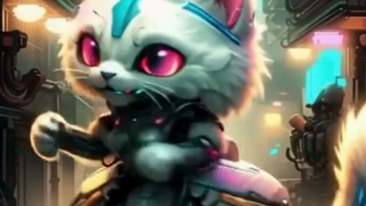 Dancing robot Cat