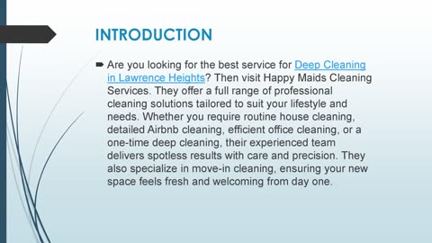 Best Deep Cleaning in Lawrence Heights