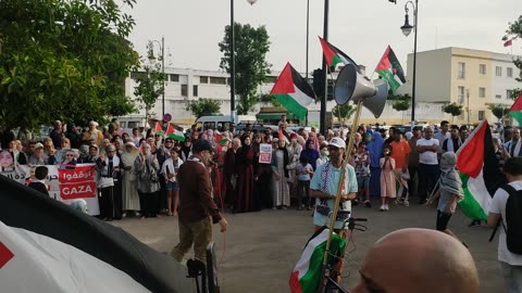 مسيرة شعبية بطنجة دعما لقافلة الصمود لكسرالحدود 15 06 2025