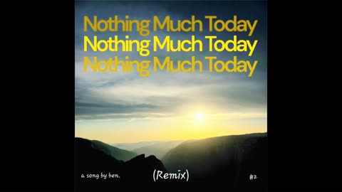 Nothing Much Today (Remix) | Piano Solo | Cinematic & Emotional