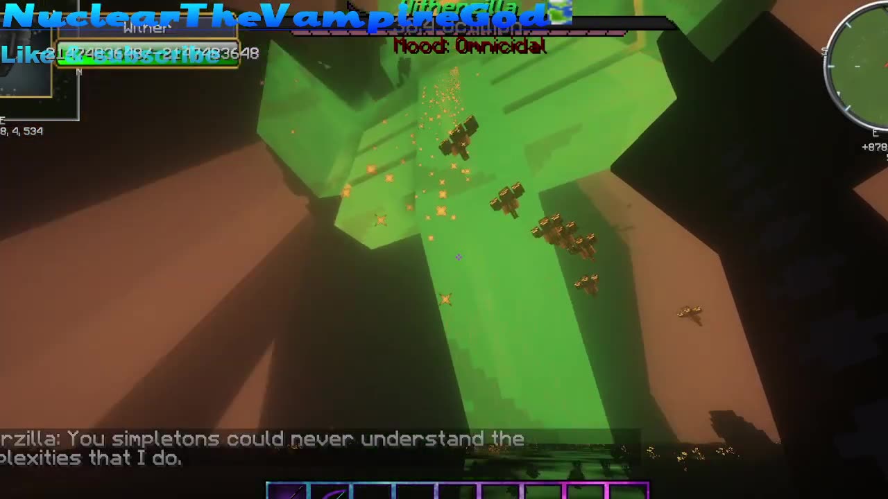 Minecraft Witherzilla in shaders