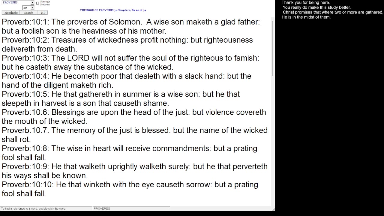 Proverbs 10