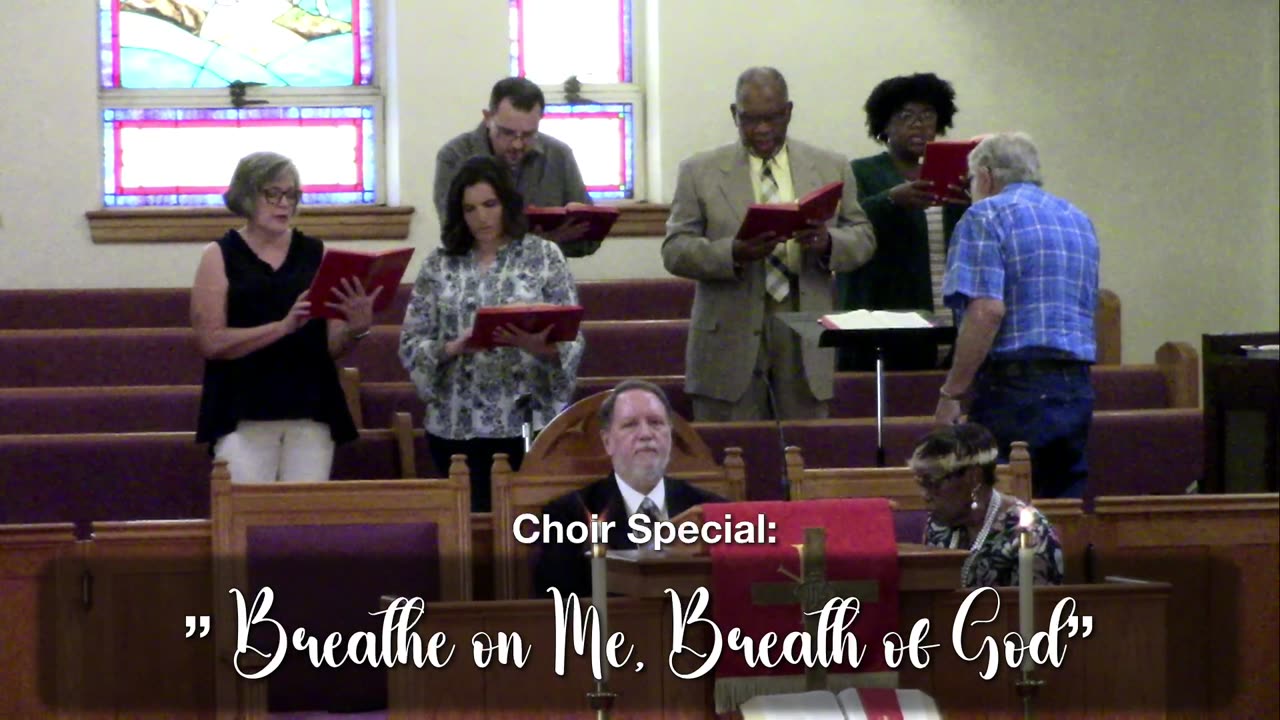 Sunday worship service