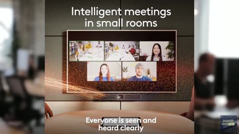 Logitech MeetUp 2 All-in-One USB Conference Room Camera, Compact Video Bar with
