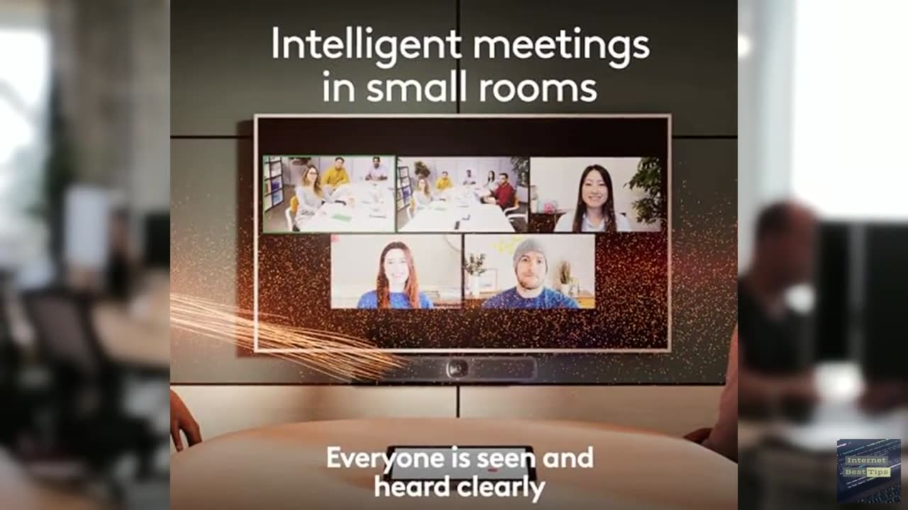 Logitech MeetUp 2 All-in-One USB Conference Room Camera, Compact Video Bar with