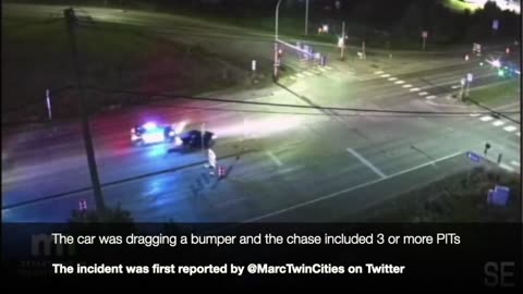 police chase, 3 PITs in a row! (Ramsey County Live on Patrol)