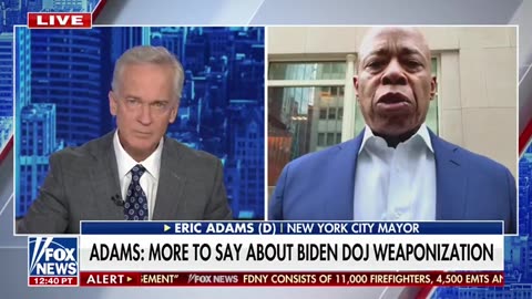 Mayor Eric Adams: Bidens Weaponization Should NEVER Happen Again