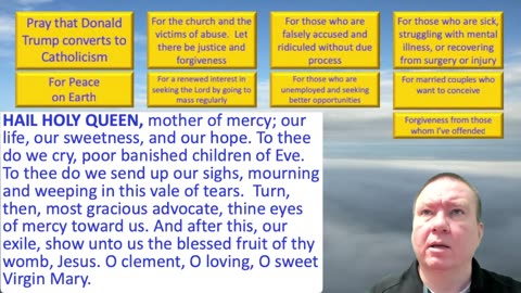 Mary's Daily Live Holy Rosary Prayer at 8:00 p.m. EDT 09/09/2025