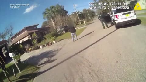 Mentally Disturbed Man with a Knife Charges Police