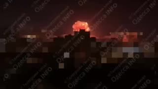 🤬 In Odesa, "Shahed" hit a high-rise building, the moment of strike was caught on video.