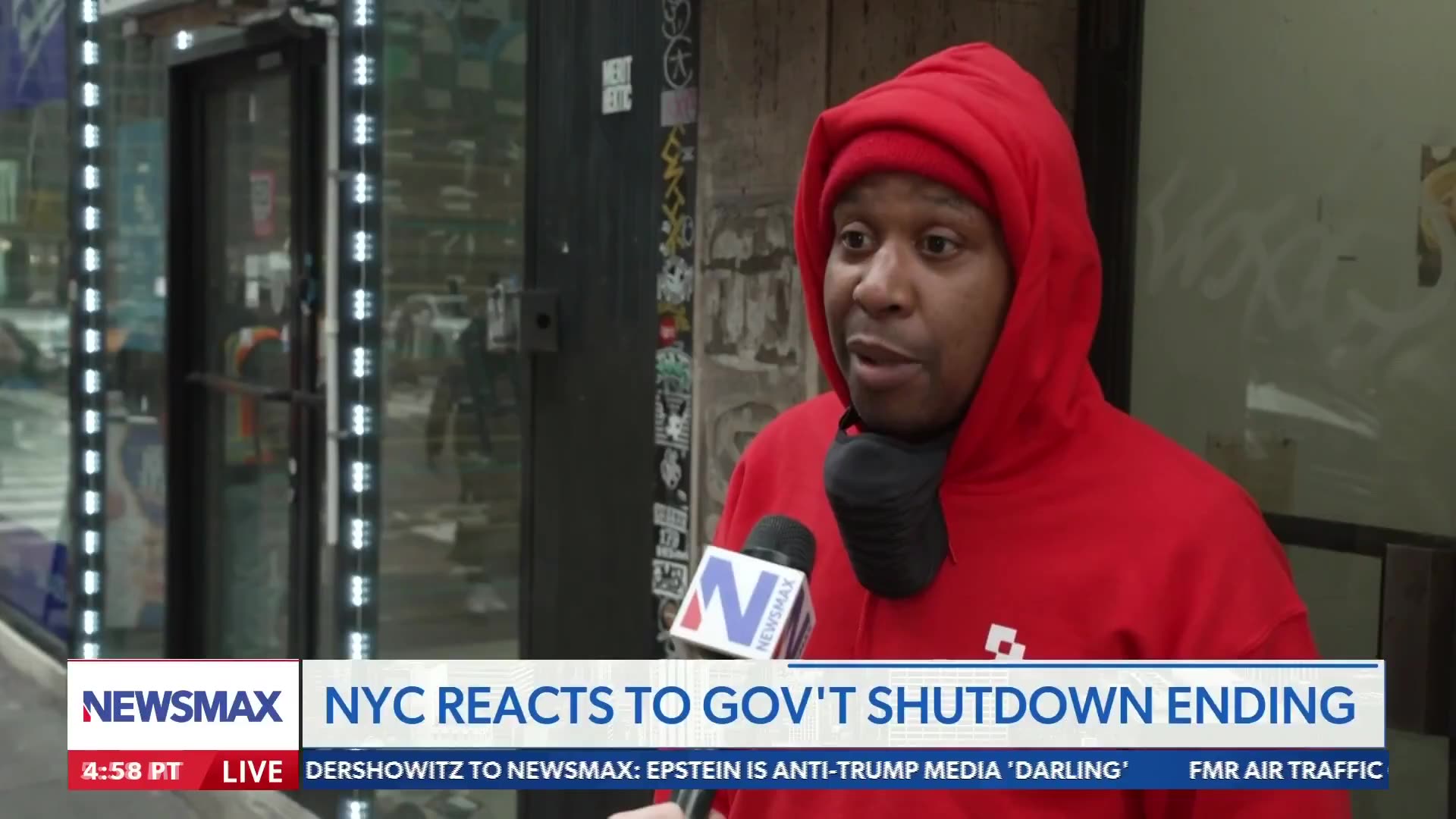 📢 Rob Schmitt asked New Yorkers who they blame for the Shutdown