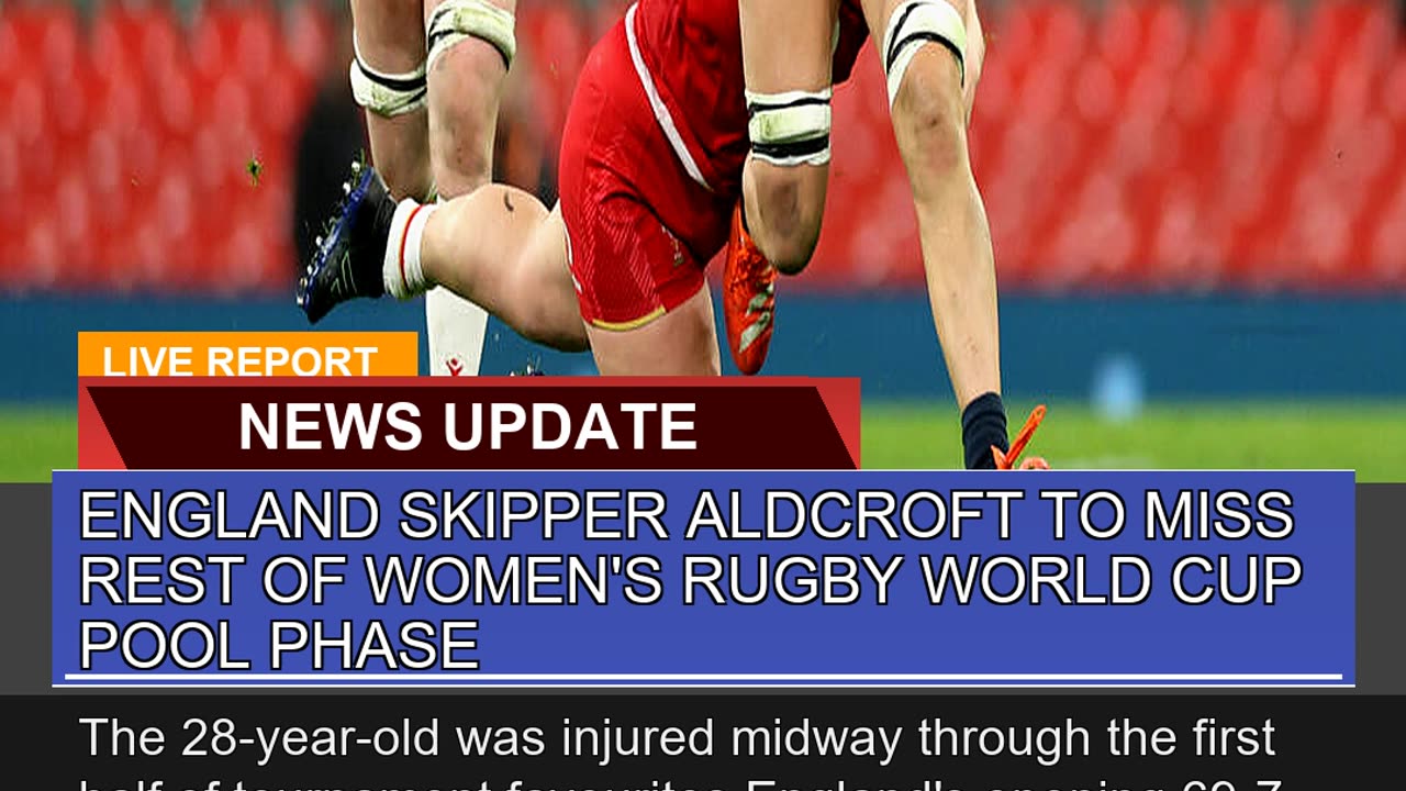 England Skipper Aldcroft to Miss Rest of Womens R