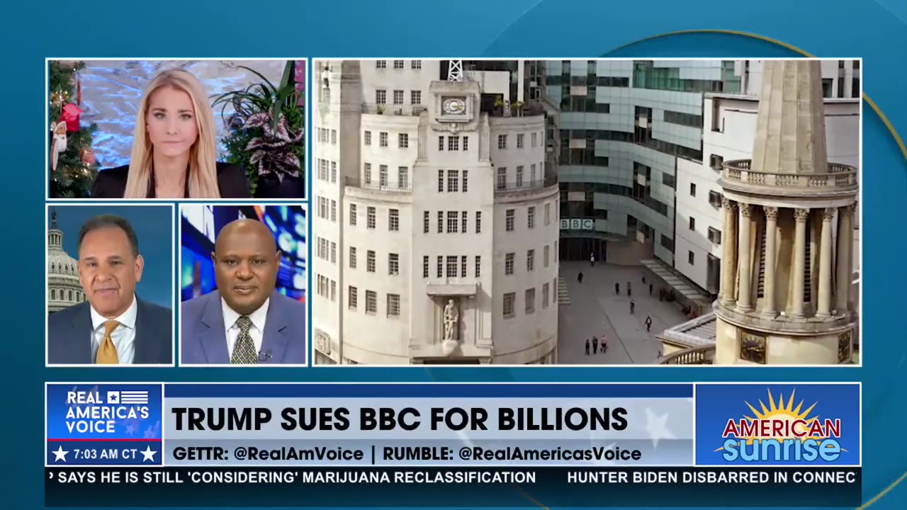 TRUMP SUES THE BBC FOR BILLIONS