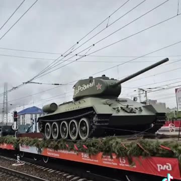 СССР 🚩☭ 🇷🇺 Victory Train on the move from Nizhny Novgorod