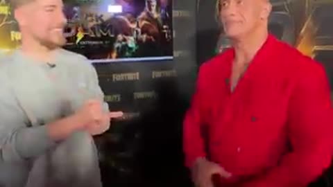 Mr Beast Meet The Rock