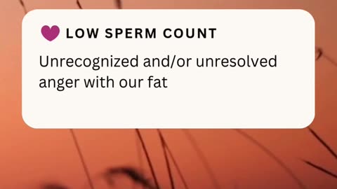 LOW SPERM COUNT ❤️