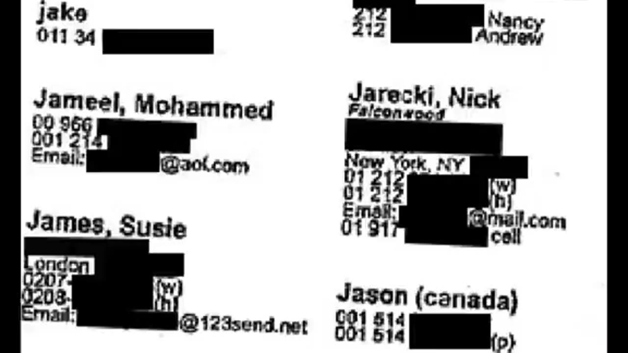 Jeffrey Epstein’s Little Black Book
