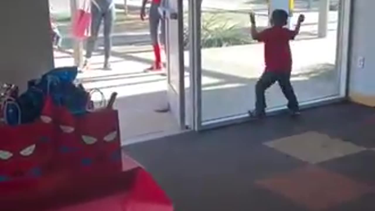 Kid Runs Into Window After Seeing Spider-Man! 🕷️😂