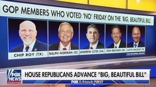 The big beautiful Bill moves ahead without any changes
