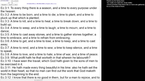 ECCLESIASTES 3