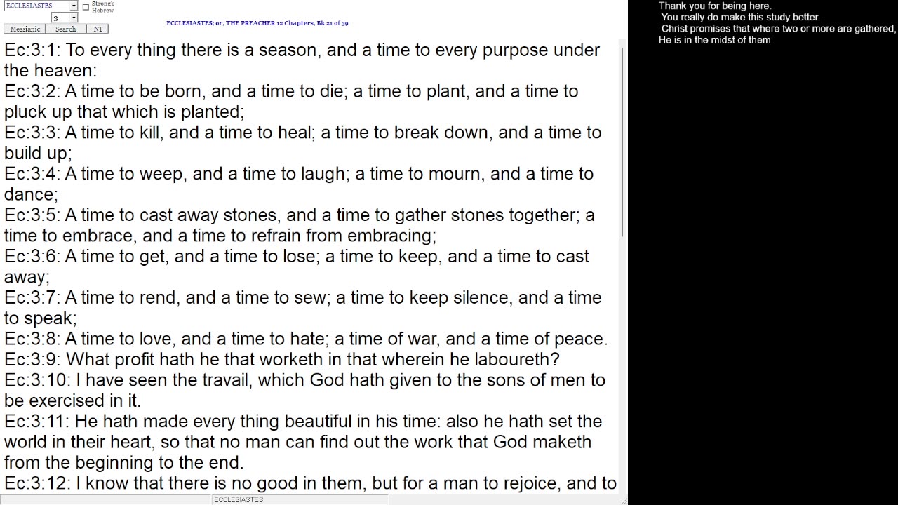 ECCLESIASTES 3