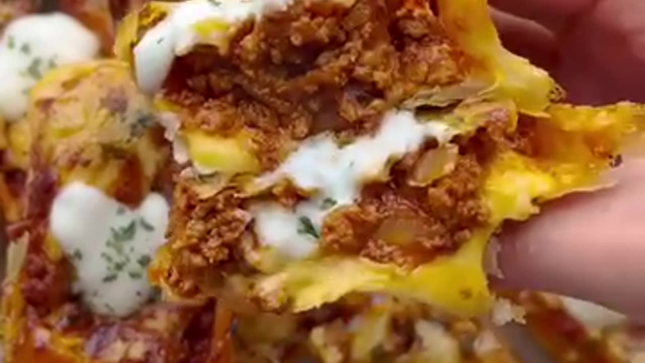 Cooking Beef pastry with cheese