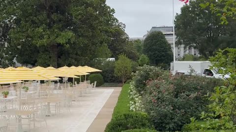 PRESIDENT TRUMP will host a dinner at the brand new Rose Garden PATIO tonight at 7:30PM...