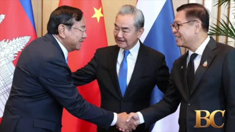 Top diplomats of China, Cambodia and Thailand meet as Beijing seeks a stronger role in dispute