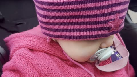 Baby Kayla on the School Pickup Run 🎒