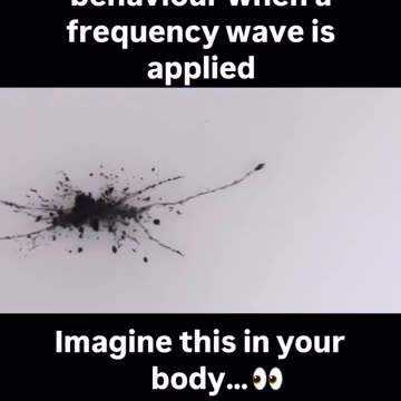 Graphene oxide's behaviour when a frequency wave is applied.