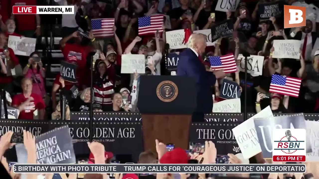 LIVE: President Trump Celebrates First 100 Days in Office...