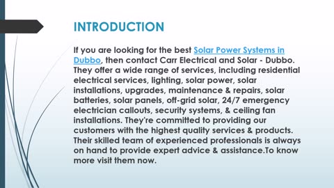 The Best Off grid Solar in Minore.