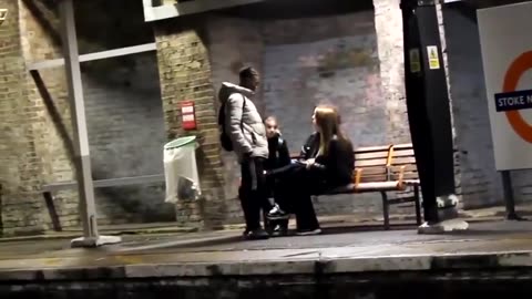 Rapey nigger molests English girl then threatens to kill her