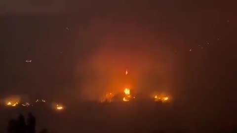 New footage shows a massive wildfire sweeping through Izmir, Turkey,
