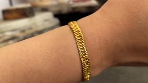 How 24K Gold Bracelet is Made | Gold Bracelet Making ,Jewelry