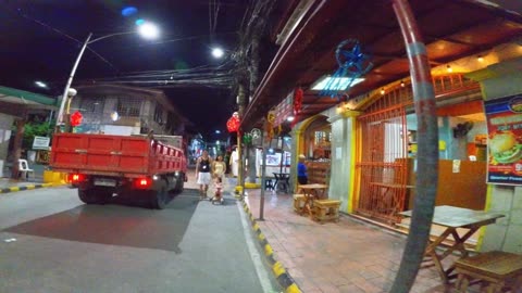 Gorgeous Evening on Dimatimbangan Street in Paranaque City, Philippines
