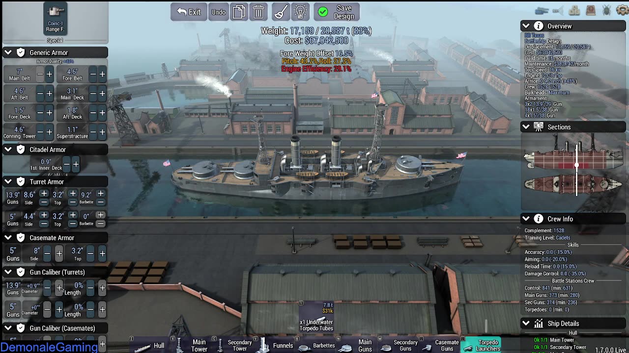 The thick guns on the Texas. Ultimate Admiral Dreadnaughts